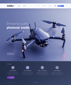 Befutur - página web corporativa futurista diseñada por creationX