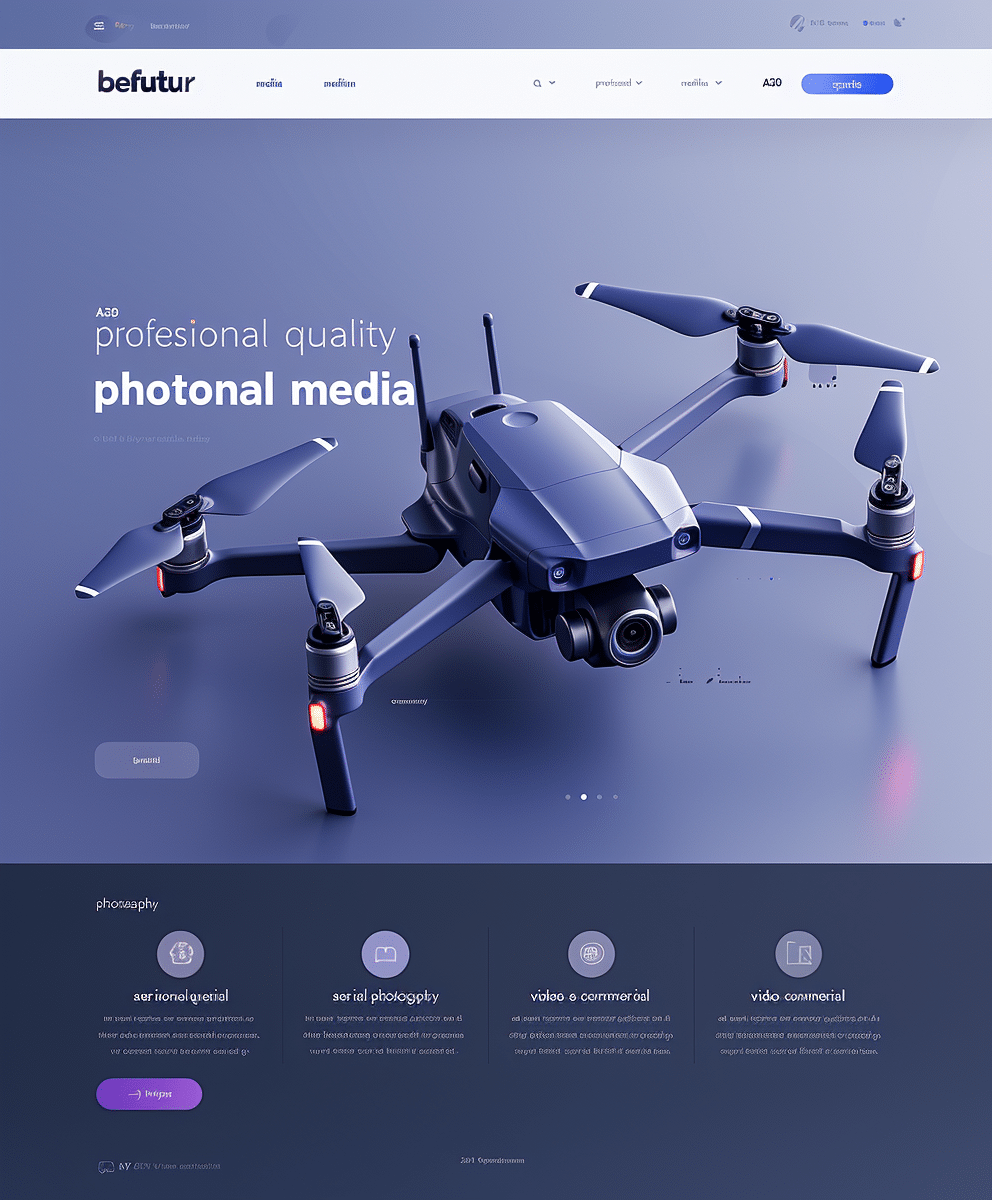Befutur - página web corporativa futurista diseñada por creationX