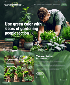 Servicios de jardinería profesional - página web por creationX