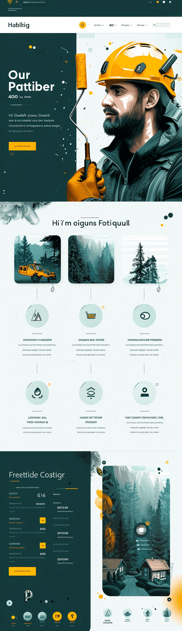 Servicios de mejora del hogar - página desarrollada por creationX