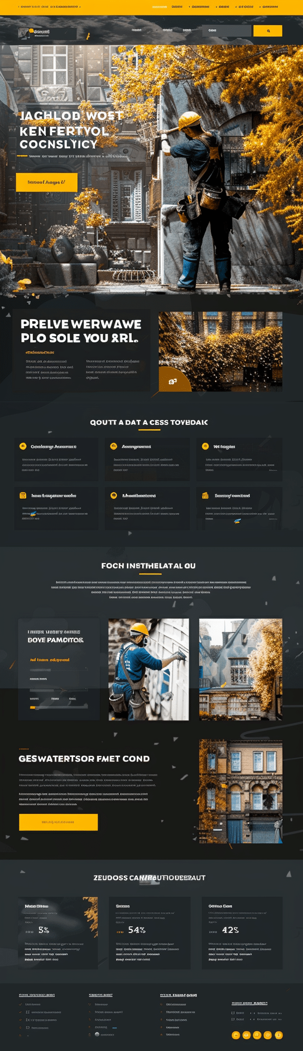 Servicios de renovación del hogar - sitio web desarrollado por creationX