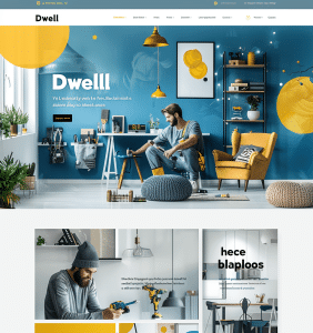 Reparación del hogar - página web diseñada por creationX