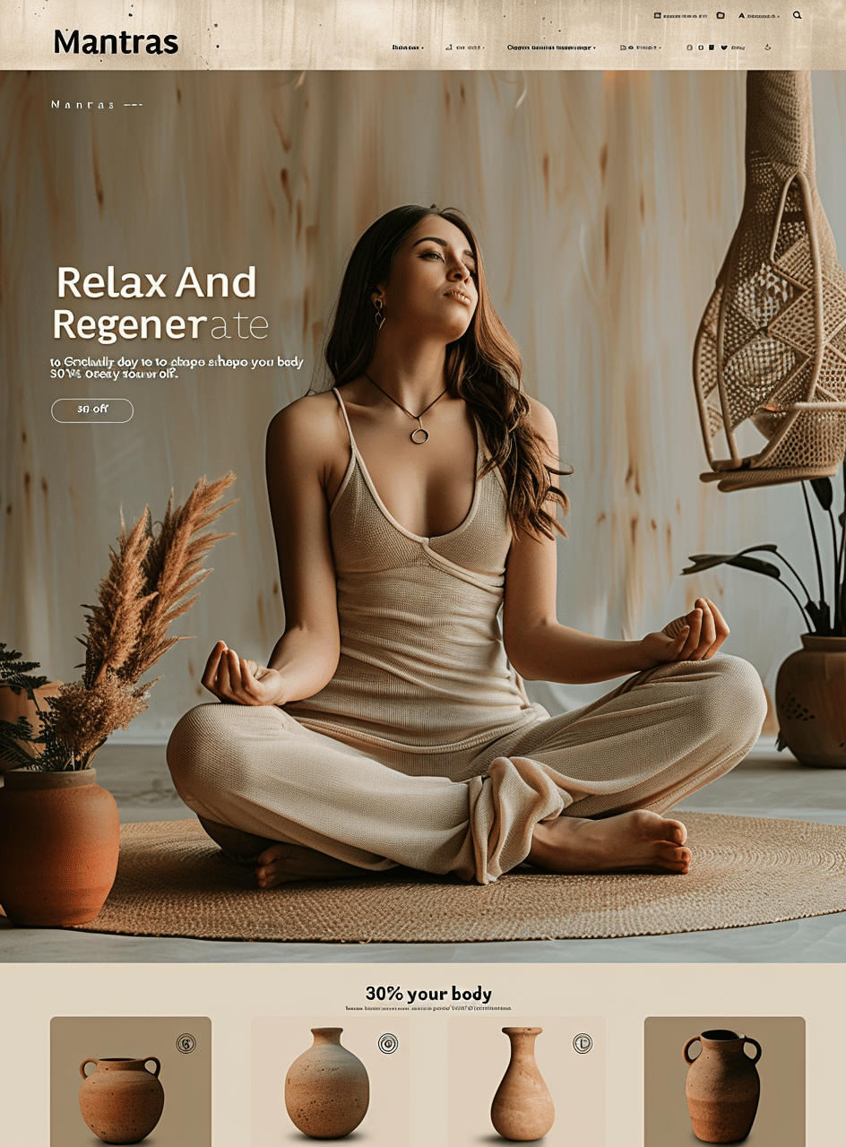 Mantras yoga - sitio web de meditación y yoga por creationX