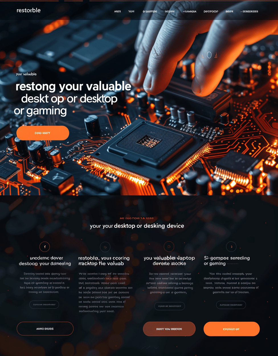 Technical Services - sitio web de soluciones técnicas desarrollado por creationX